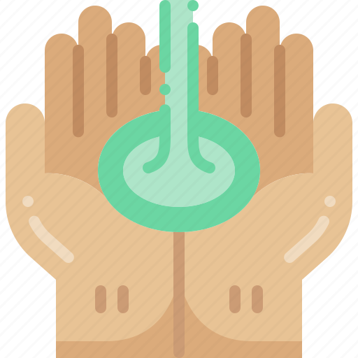 Hand, sanitizer, soap, antibacteria, gel, pouring, liquid icon - Download on Iconfinder