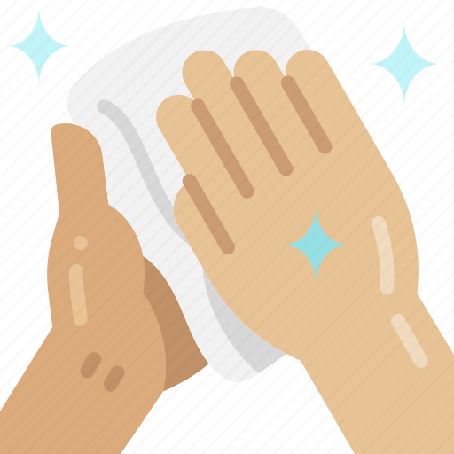 Wipe, towel, hand, dry, hygiene, clean, palm icon - Download on Iconfinder