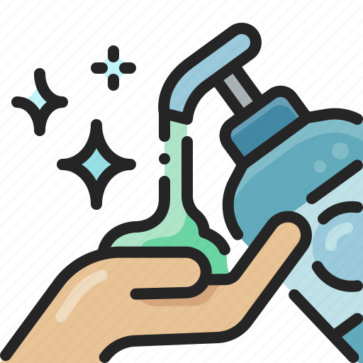 Wash, liquid, hand, pouring, gel, soap, sanitizer icon - Download on Iconfinder