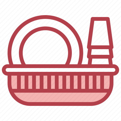 Dish, rack, plate, furniture, household, kitchenware, kitchen icon - Download on Iconfinder