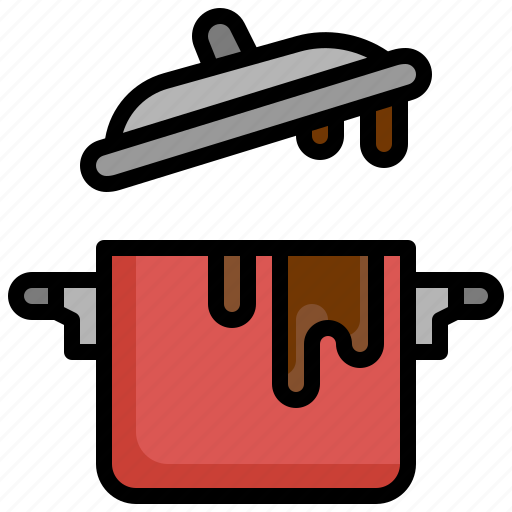 Pot, dirty, boil, tools, utensils, kitchenware icon - Download on Iconfinder