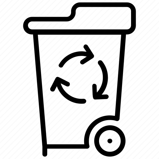 Dustbin, recycle bin, recycling container, trash bin, waste bin icon - Download on Iconfinder