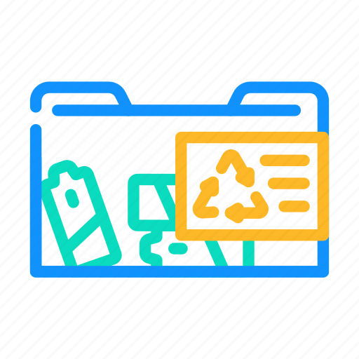 Container, batteries, waste, sorting, conveyor, equipment icon - Download on Iconfinder