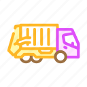 truck, waste, transportation, sorting, conveyor, equipment