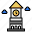 clock, tower, time, building, hour, bell 