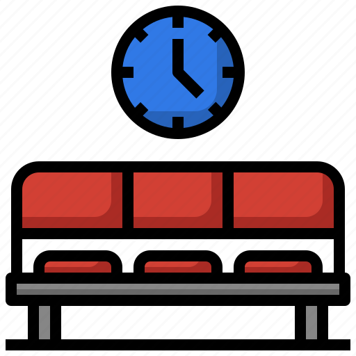 Waiting, room, clock, work, time icon - Download on Iconfinder
