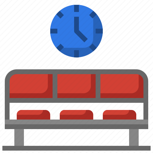 Waiting, room, clock, work, time icon - Download on Iconfinder