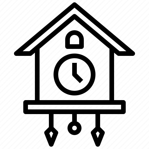 Cuckoo, clock, wall, ornament, decoration, hour icon - Download on Iconfinder