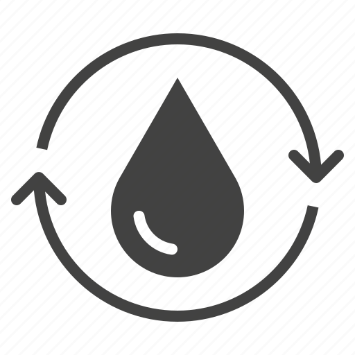 Aqua, drop, purification, recycle, water icon - Download on Iconfinder