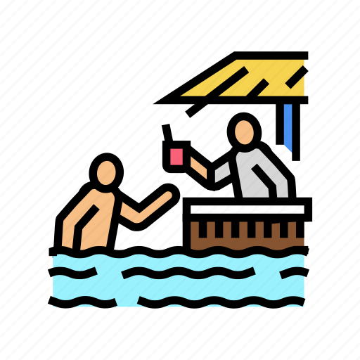 Pool, restaurant, bar, water, park, attraction icon - Download on Iconfinder