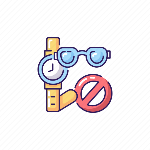 Accessories, glasses, restriction, wristwatch icon - Download on Iconfinder