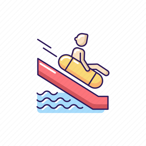 Sliding, water park, aquapark, recreation icon - Download on Iconfinder