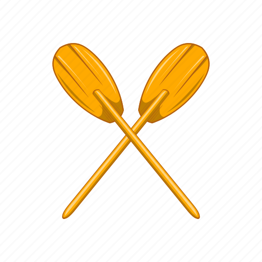 Cartoon, marine, oar, paddles, sign, sport, water icon - Download on Iconfinder