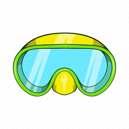 Cartoon, diving, goggles, mask, sign, sport, water icon - Download on Iconfinder