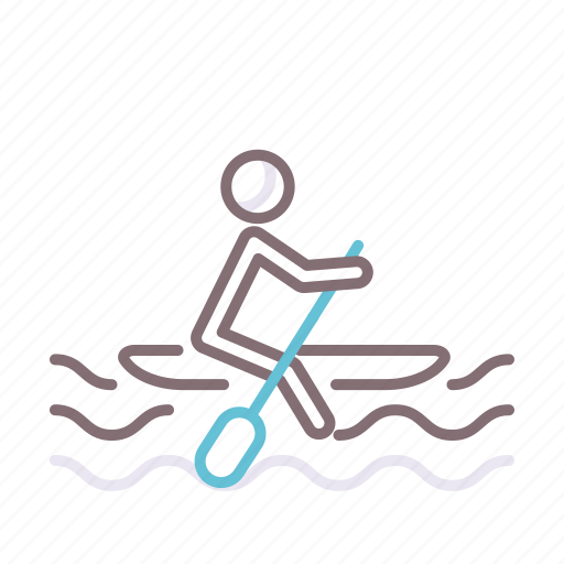 Paddle, paddleboarding, sea, water icon - Download on Iconfinder