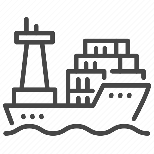 Barge, cargo, freight, ship, transport, vessel, water icon - Download on Iconfinder