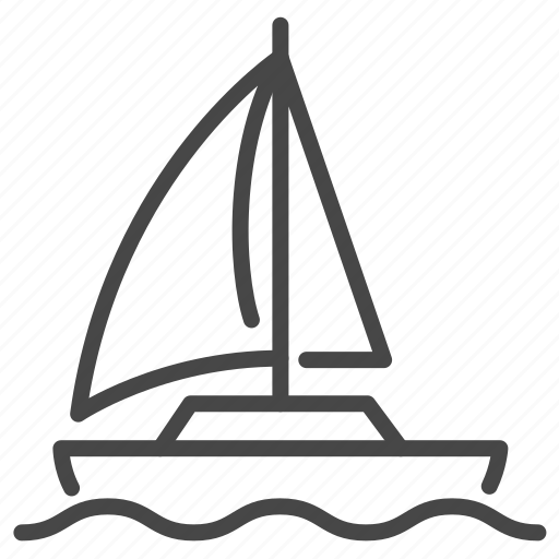 Sail boat, sailing, transport, transportation, water icon - Download on Iconfinder