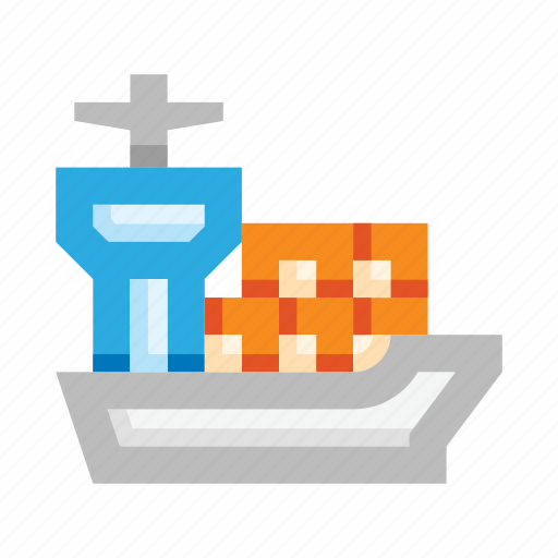 Cargo, shipping, logistics, ship icon - Download on Iconfinder