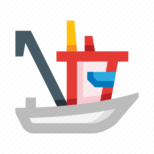Fishing boat, ship, trawler, vessel icon - Download on Iconfinder