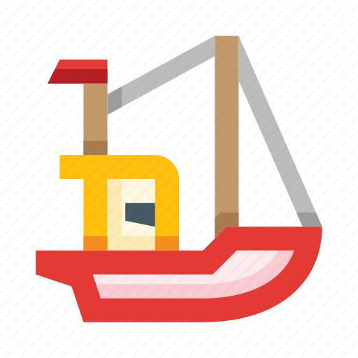 Fishing boat, ship, trawler, vessel icon - Download on Iconfinder