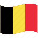 be, belgian, belgium, country, emblem, national flag, waving