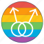 boys, double, lgbt, male, man, pride flag, rainbow 