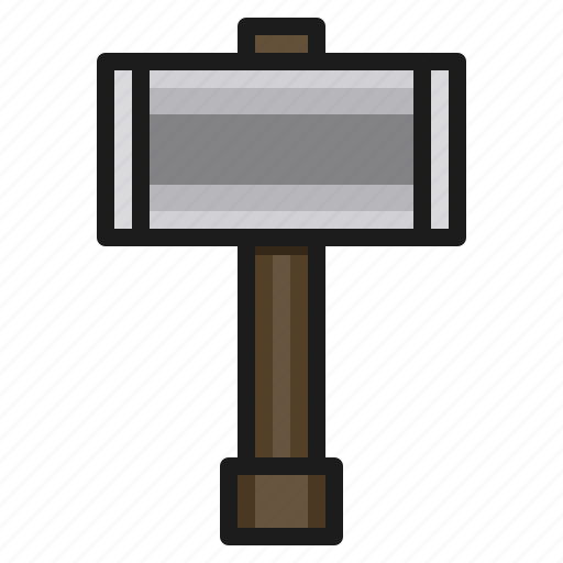 Hammer, weapon, tool, war icon - Download on Iconfinder