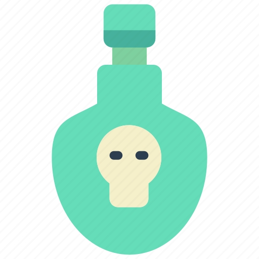 Bottle, liquid, poison, skull, weaponary icon - Download on Iconfinder
