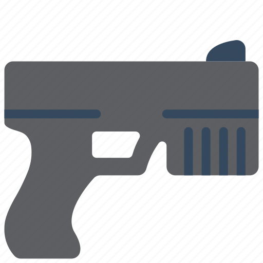 Automatic, gun, handgun, pistol, weapon, weaponary icon - Download on Iconfinder