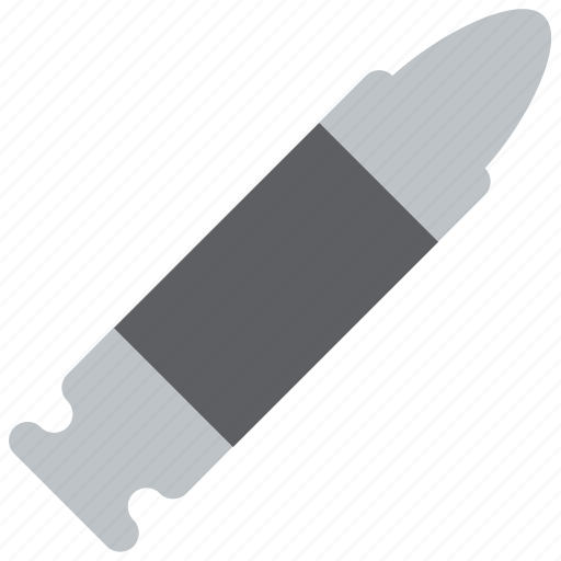 Bullet, projectile, round, shell, weaponary icon - Download on Iconfinder