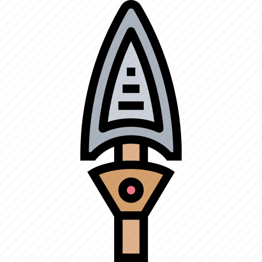 Spear, blade, arrow, sharp, weapon icon - Download on Iconfinder