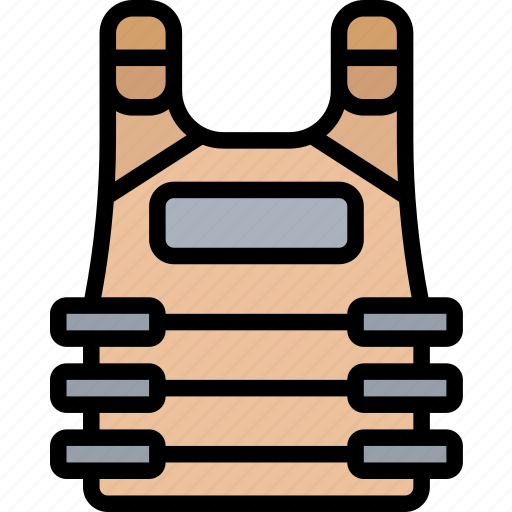 Vest, bulletproof, body, armor, suit icon - Download on Iconfinder
