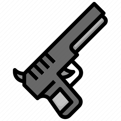 Gun, pistol, crime, weapons, miscellaneous icon - Download on Iconfinder