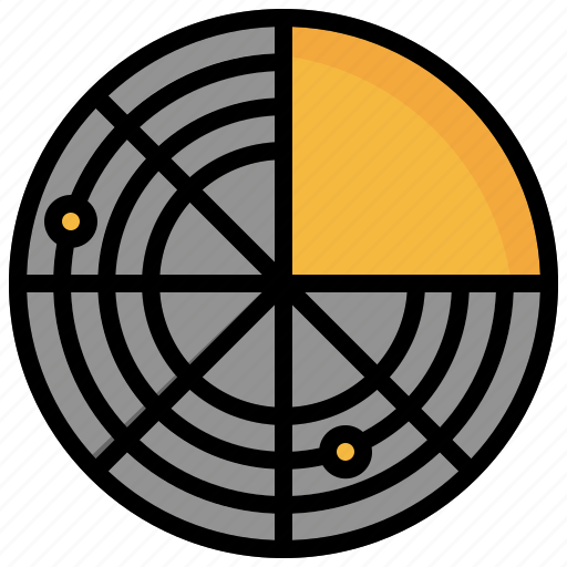 Radar, area, place, positional, electronics, technology icon - Download on Iconfinder