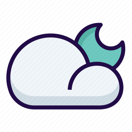 Cloudy, mostly, night icon - Download on Iconfinder