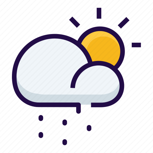 Cloudy, partly, rain, weather icon - Download on Iconfinder