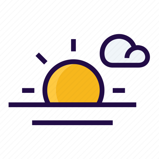 Rise, set, sun, weather icon - Download on Iconfinder