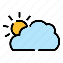 weather, coloroutline, cloudy