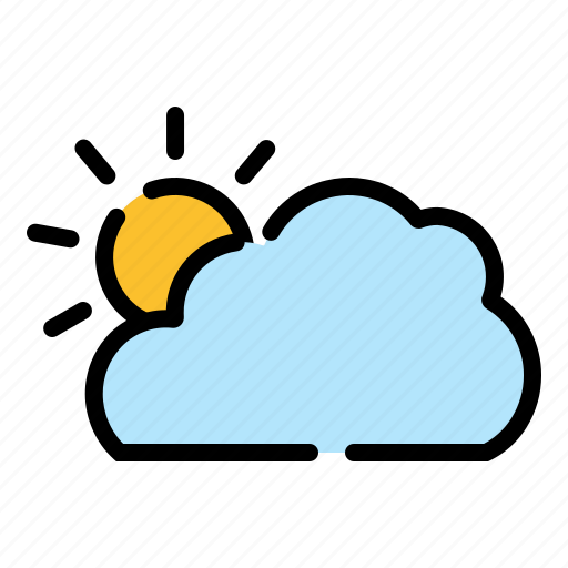 Weather, coloroutline, cloudy icon - Download on Iconfinder