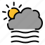 weather, coloroutline, cloudy, windy 