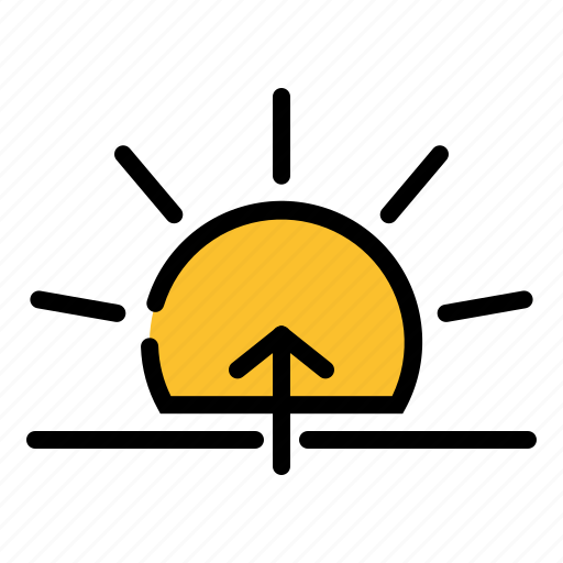 Weather, coloroutline, sunrise icon - Download on Iconfinder