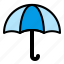 weather, coloroutline, umbrella 
