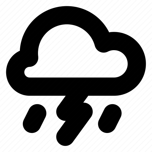 Cloud, lightning, storm, thunderstorm, weather icon - Download on Iconfinder