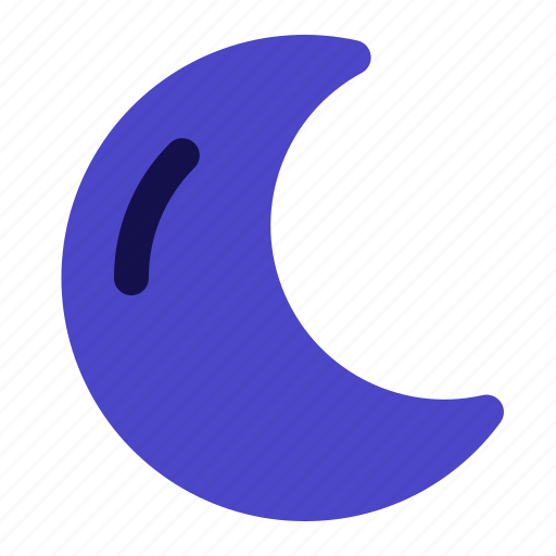 Crescent, moon, half, weather, night icon - Download on Iconfinder