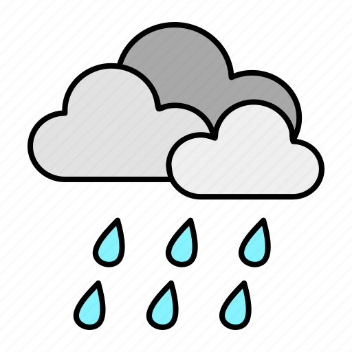 Heavy rain, climate, rainy, forecast, weather, cloud icon - Download on Iconfinder
