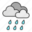 heavy rain, climate, rainy, forecast, weather, cloud 