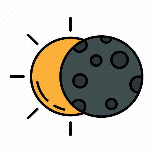 Eclips, lunar, solar, sun, weather, moon icon - Download on Iconfinder