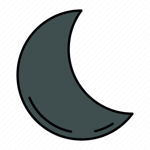 Moon, miscellaneous, moon phase, moon craters, astronomy, half moon icon - Download on Iconfinder
