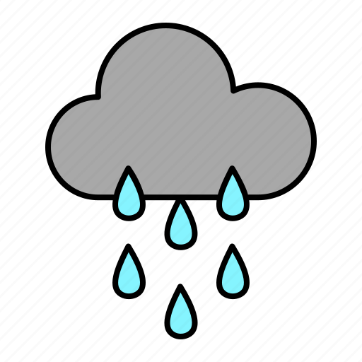 Heavy rain, climate, rainy, forecast, weather, cloud icon - Download on Iconfinder