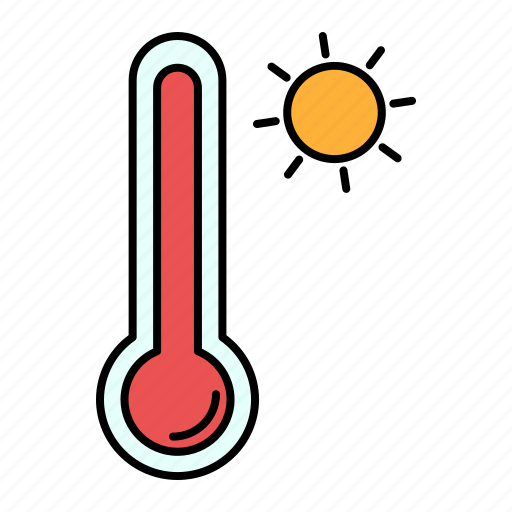 Hot, weather, sun, temperature, thermometer, warm icon - Download on Iconfinder